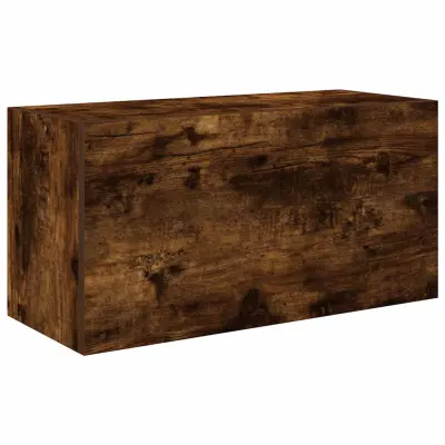 Kopalniška stenska omarica - Kopalniške omarica dimljen hrast 60x25x30 cm inž. les iu986