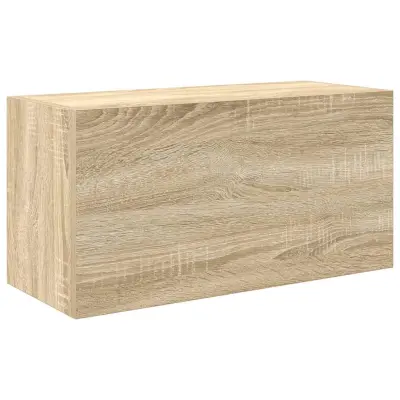 Kopalniška stenska omarica - Kopalniške omarica sonoma hrast 60x25x30 cm inž. les iu985