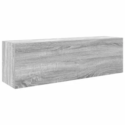 Kopalniška stenska omarica - Kopalniške omarica siva sonoma 100x25x30 cm inž. les iu1339
