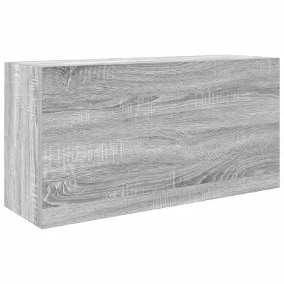 Kopalniška stenska omarica - Kopalniške omarica siva sonoma 80x25x40 cm inž. les iu1332
