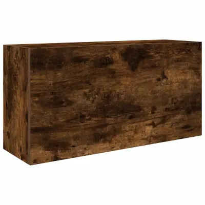 Kopalniška stenska omarica - Kopalniške omarica dimljen hrast 80x25x40 cm inž. les iu273
