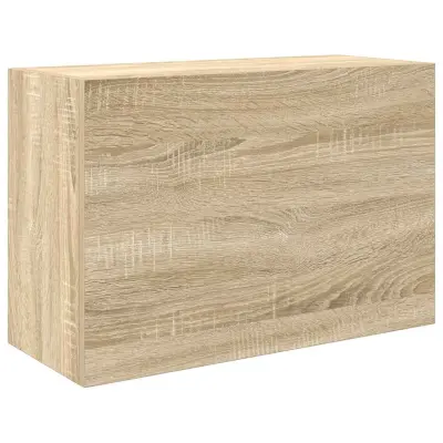 Kopalniška stenska omarica - Kopalniške omarica sonoma hrast 60x25x40 cm inž. les iu978