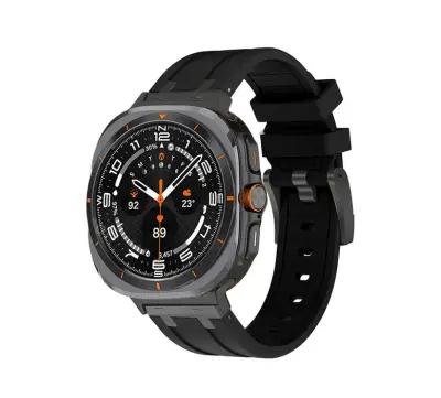 Tekoči silikonski pašček za Samsung Watch Ultra Black