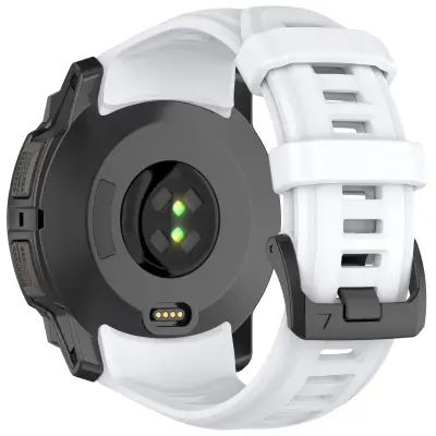 Silikonski pašček za Garmin Instinct 3 (50 mm) - Bel