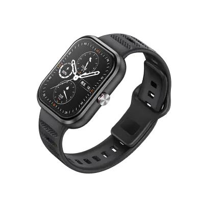 Premium silikonski pašček za uro Haylou Black