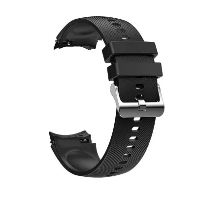 Črn silikonski pašček za uro za OPPO Watch X - 22 mm