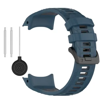 Garmin Instinct 3 Dvobarvni Silikonski Pašček za Uro Blue  Model 1