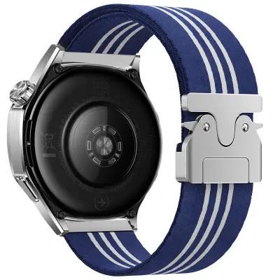 22 mm najlonska pletena zapestnica za uro Huawei GT5/Watch 3/4 Pro Blue