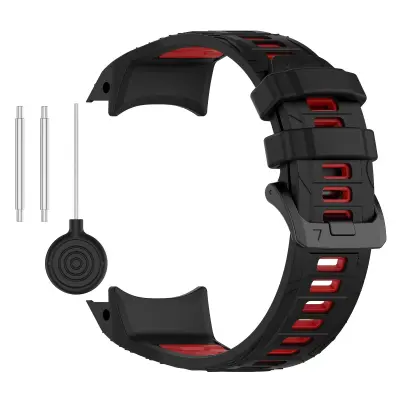 Garmin Instinct 3 Dvobarvni Silikonski Pašček za Uro Red  Model 2