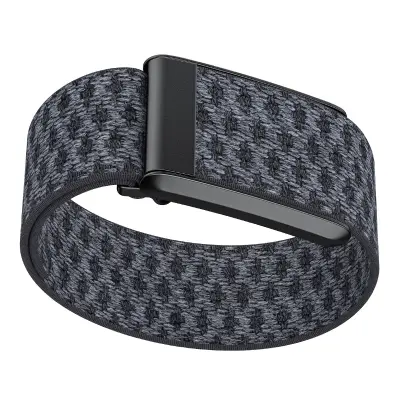 Črno-siv pašček za uro WHOOP 4.0 iz kašmirja