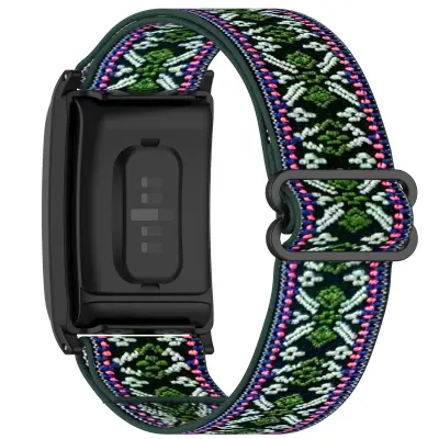 Udoben elastični najlonski WHOOP 4.0 pašček - črno zelen