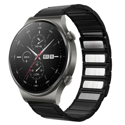 Premium nerjaveče jeklo pašček za Huawei GT3/GT4/Watch 3 Pro Black