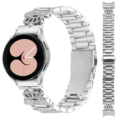 Pašček za uro Galaxy Watch4/5/6 iz nerjavečega jekla - srebrn