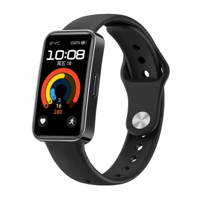 Premium silikonski pašček za Huawei Band 8: Udobje in stil Black