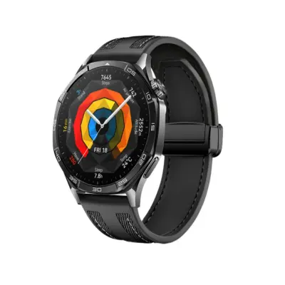 22 mm univerzalni silikonski pašček za uro za Samsung, Huawei, Xiaomi Black