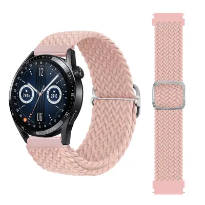 Najlonski pašček za uro Huawei, Xiaomi, Garmin, Samsung 22 mm Pink