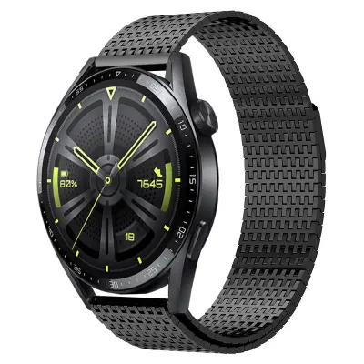 Premium nerjaveče jeklo pašček za Huawei Watch GT5/4/3/Pro Black