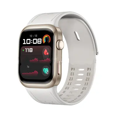 Eleganten silikonski pašček za Huawei Watch D2 White