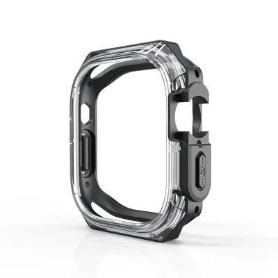 49mm Apple Watch Ultra Dvobarvni Zaščitni Ovitek Transparent
