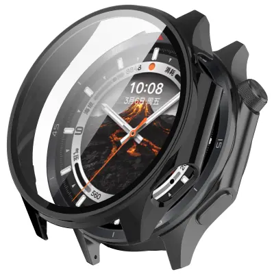 Ohišje za OnePlus Watch 3 in OPPO Watch X2 z zaščito zaslona Black