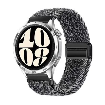 Siv & Bel Tkani Najlonski 20mm Pašček za Uro z Magnetno Zaponko