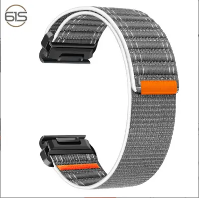 Najlonski pašček za uro Garmin Fenix 8/5/6/7X Pro/Epix 935/965 Grey 22 mm