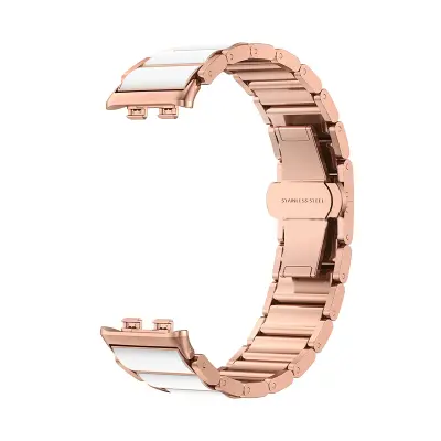 Eleganten pašček iz nerjavečega jekla za Honor Band 9 PinkGold