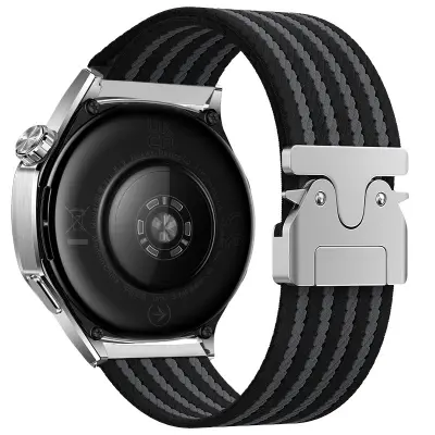 22 mm najlonska pletena zapestnica za uro Huawei GT5/Watch 3/4 Pro Grey