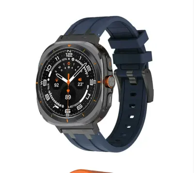 Tekoči silikonski pašček za Samsung Watch Ultra Blue