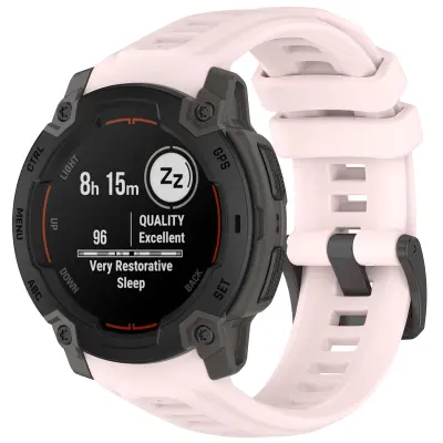 Silikonski pašček za uro Garmin Instinct E (40 mm) - roza