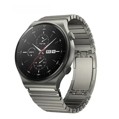 Eleganten gunmetal 22 mm nadomestni pašček za uro iz nerjavečega jekla