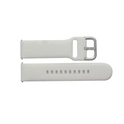 Beli silikonski pašček za uro Fitbit Versa 2/Versa Lite - 22 mm