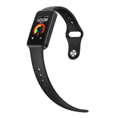 Silikonski pašček za Huawei Band 9 - Udoben in varen Black