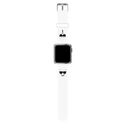 KARL LAGERFELD KLWLSLCKW PAS ZA APPLE WATCH 42/44/45MM BEL SILIKON