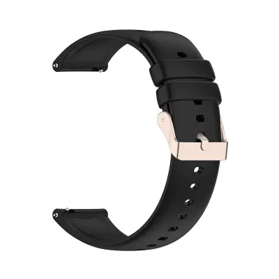 SILIKONSKI PAŠEK ZA XIAOMI MI WATCH / AMAZFIT GTR 47MM ČRN