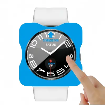 Samsung Watch4 46mm Kaljeno steklo z lokatorjem - Prozorno