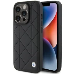 USNJEN PREŠIT OVITEK BMW ZA IPHONE 15 PRO MAX ČRN
