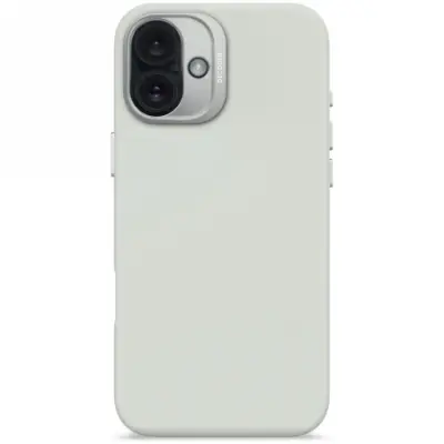 ETUI DECODED ANTIMICROBIAL SILICONE BACKCOVER Z MAGSAFE DO IPHONE 16 PLUS - SZARE