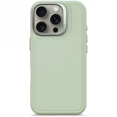 DEKODIRAN OVITEK ANTIMIKROBNI SILIKONSKI OVITEK ZA MAGSAFE ZA IPHONE 16 PRO ZELEN