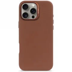 DECODIRAN OVITEK USNJENI OVITEK Z ZA MAGSAFE ZA IPHONE 16 PRO MAX - RJAV