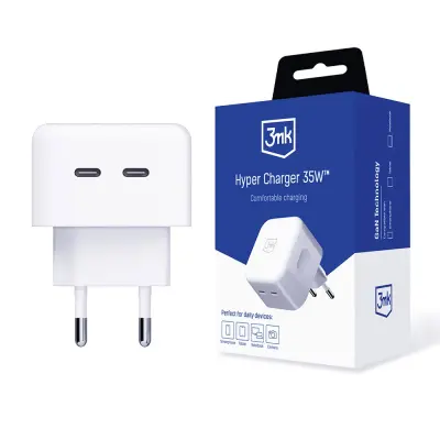 3MK HYPER POLNILEC 35W 2X USB-C POLNILEC ZA TELEFONE