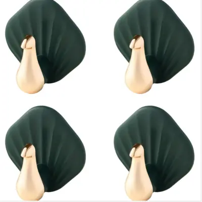 4 Pack Močni Samolepilni Kljuki Brez Vrtanja - Obešanje Brez Poškodb Green