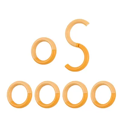 Obešalnik za S-kavlje brez vrtanja - Komplet 4 Orange