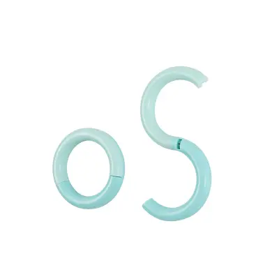 Obešalnik za S-kavlje brez vrtanja - Komplet 4 Green