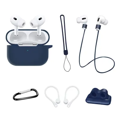 6-delni komplet dodatkov za Airpods Pro 2 - temno modra