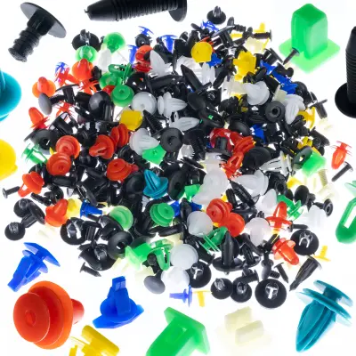 Rosfix Set Avtomobilskih Pritrdilnih Zatičev – 600 Kos, Več Velikosti, Plastika, Dolžina 1–4 cm | Za Tapetništvo in Karoserijo