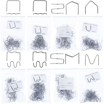 Rosfix Set Sponk za Plastiko – 8 Tipov, 800 Kos, Jeklene, Ø0,6–0,8 mm | Za Popravila in Montažo