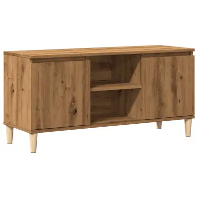 vidaXL TV omarica artisan hrast 102x35x50 cm inženirski les