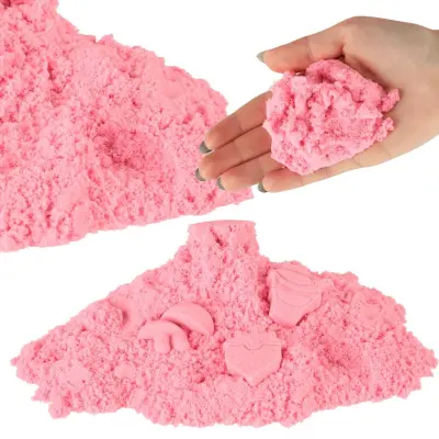 Otroški kreativni kinetični pesek 1kg roza