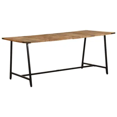 vidaXL Jedilna miza 180x90x75 cm trden mangov les